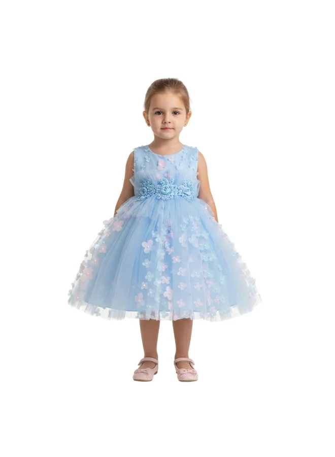D'Daniela Floral Tulle Dress